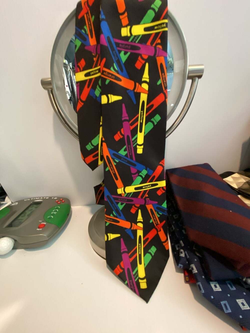 Wild Ties Men's Novelty Crayon Pattern Necktie
